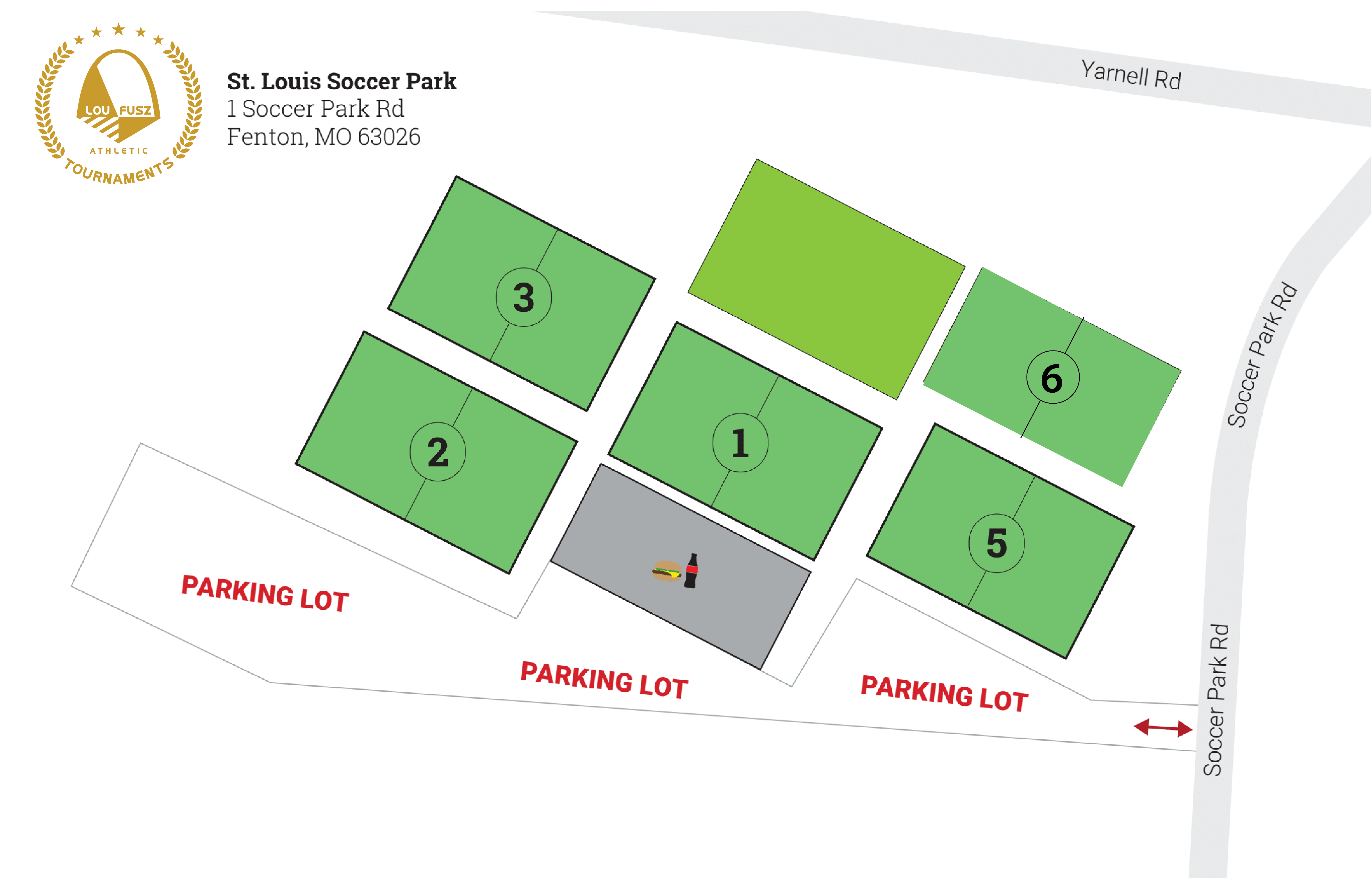 Lou Fusz Soccer Field Map Winter College Spotlight Fields / Maps - Lou Fusz Athletic